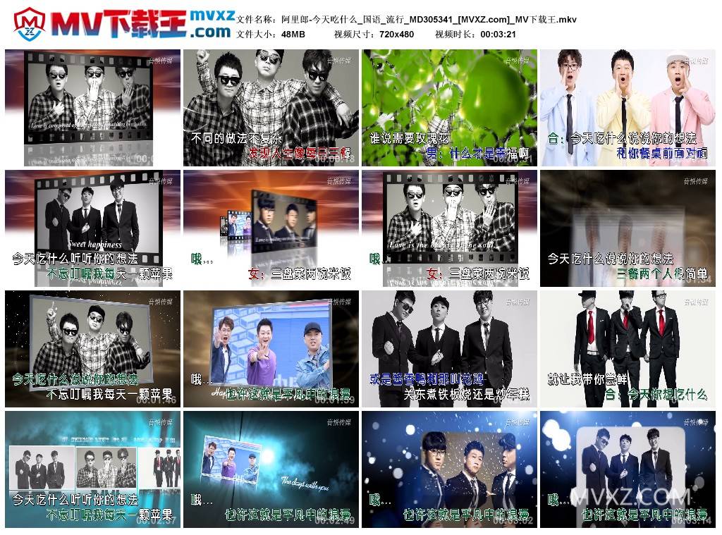 阿里郎-今天吃什么_国语_流行_MD305341